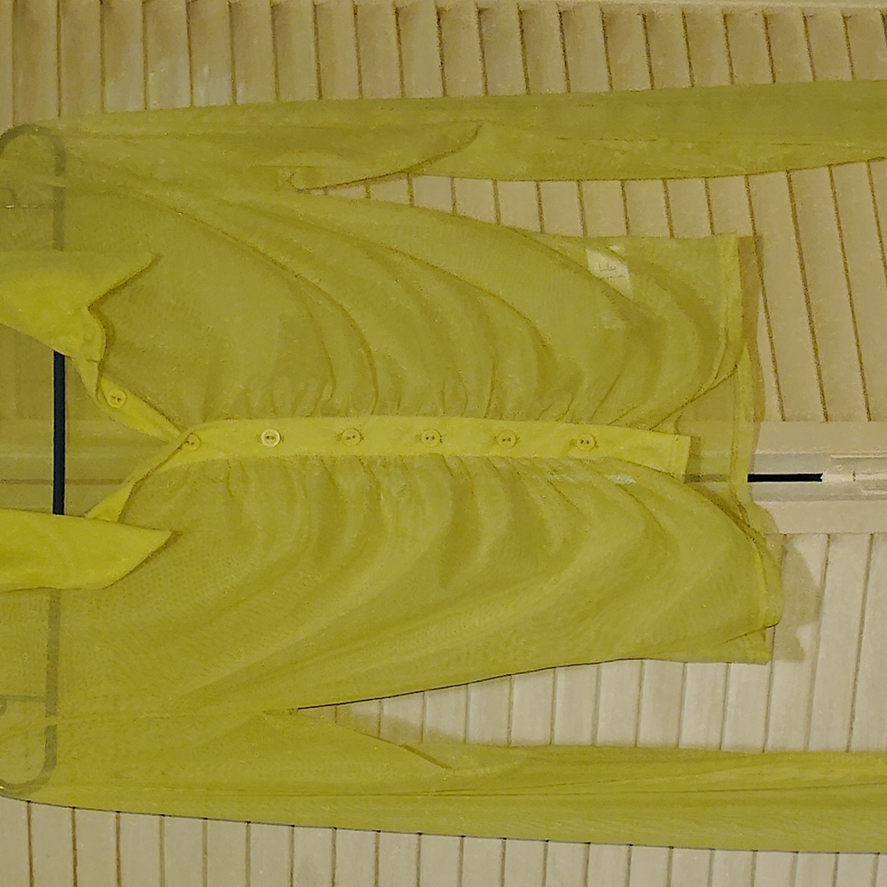 Lulu's Yellow Sheer Blouse